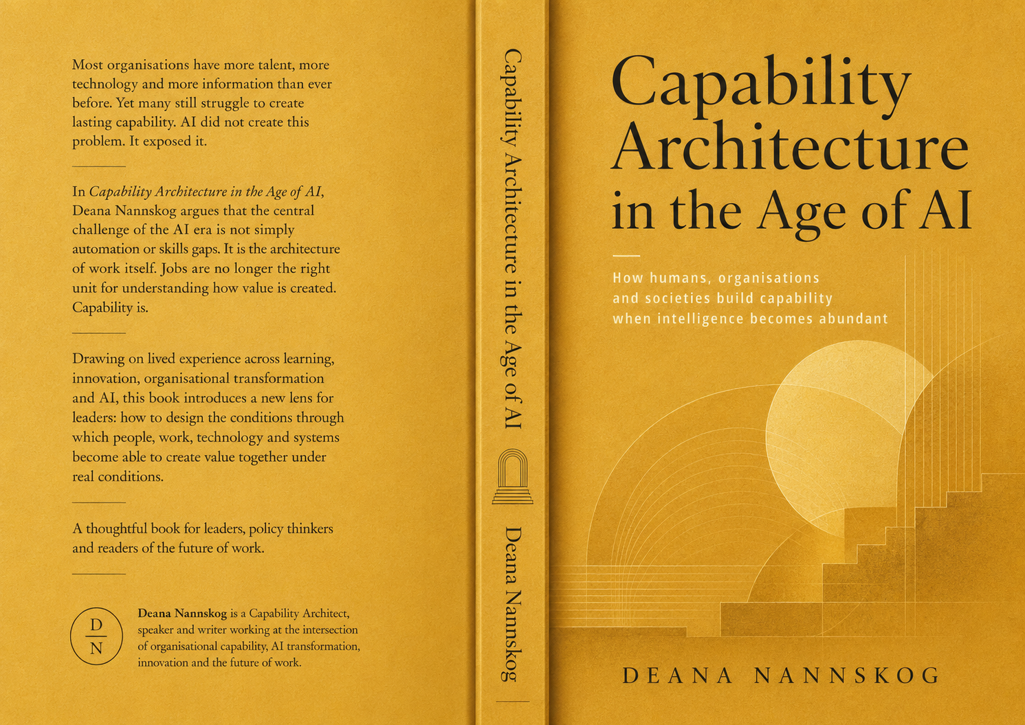 Capability Architecture in the Age of AI — book cover by Deana Nannskog